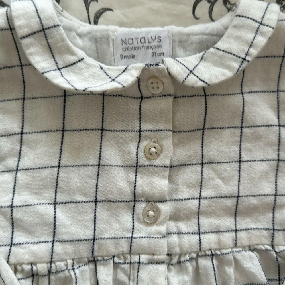 Checkered Kids Casual Dress